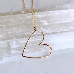 Sideways Heart Necklace - Etsy