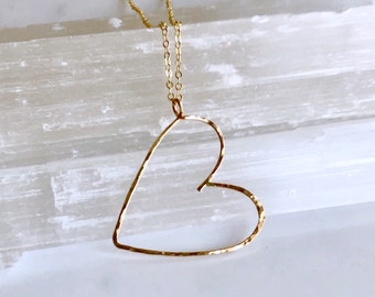 ★VINTAGE HOLLYWOOD★ Side Edge Heart Necklace_VH2412NE003M Vintage-Wedgwood-English-Heart