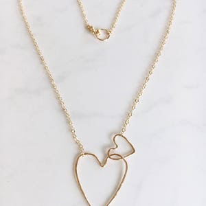 Interlocking hearts necklace image 2