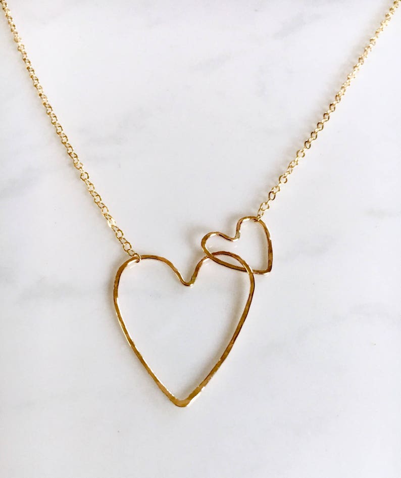 Interlocking hearts necklace image 1