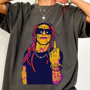 Vintage Lil Wayne Middle Finger shirt, Comfort Colors Shirt,Lil WAYNE Tour 2025 North America Tour Lil Wayne shirt Tee, Lil Wayne Merch