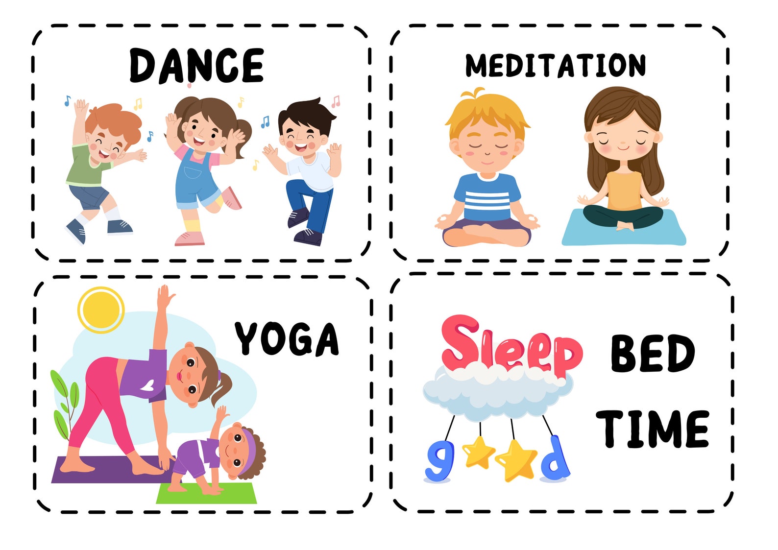 DAILY ROUTINE CHART, Visual Schedule Toddler Kids Routine Chart ...