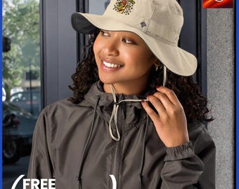 Columbia Summer Booney Hat – Lightweight Fishing & Hunting Hat with Funny Embroidered Design, Gift for Men and WomenColumbia booney hat