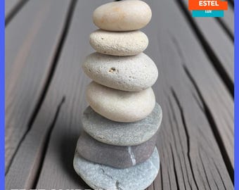 Stone Sculpture Stacking Stones Pyramid of Stones Zen Stones Beach Stone Balancing Stones Balancing Rocks Meditation Rocks Unusual Gift