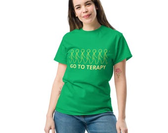 Unisex Green Heavy Cotton Tee, Graphic Tee, Trendy Tee, Halloween Gift, Cotton T-shirt , All-season T-shirt, Christmas Gift UnisexClassicTee
