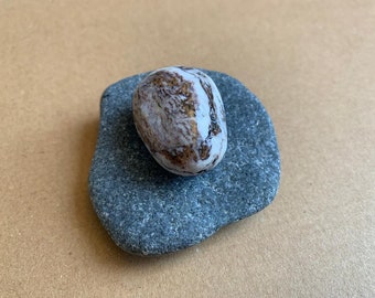 Set of 2 Beautiful Mediterranean Sea Stones Coastal Pebbles Rocks for Crafts Gift for Friend Beach Stone Pebbles for Rock Art Gift Friend