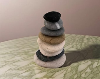 Meditation stone set Balancing stones Stone stacking Beach stone Beach pebbles Balancing stone set Sea stone set
