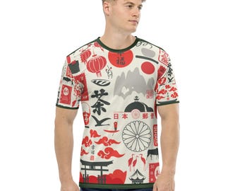 Men's Cotton T-shirt Japanese Style Graphic Tee Fashion T-shirt Halloween Gift Cotton T-shirt All Season T-shirt  Classic T-shirt