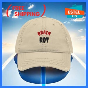 Cotton Low Profile Baseball Cap Embroidered Design Distressed Dad Hat Fashionable Dad Hat  Gym Рat Vintage Baseball Cap Father&#39;s Day Gift