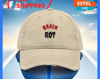 Cotton Low Profile Baseball Cap Embroidered Design Distressed Dad Hat Fashionable Dad Hat  Gym Рat Vintage Baseball Cap Father's Day Gift