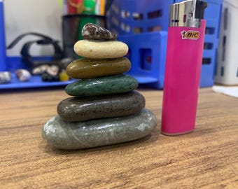 Rocking figurine made of sea stone Meditation stone set Balancing stones Stone stacking Beach stone Beach pebbles Balancing stone set