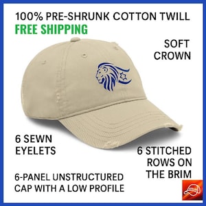 Israel Lion Dad Hat - Khakifarbene Baseballmütze mit Davidstern | Jüdischer Stolz Vintages hebräisches Geschenk | Vaterländische Jüdische Kappe