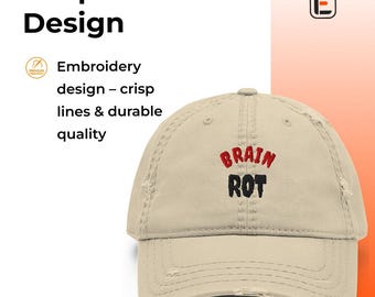 Cotton Low Profile Baseball Cap Embroidered Design Distressed Dad Hat Fashionable Dad Hat  Gym Рat Vintage Baseball Cap Father's Day Gift