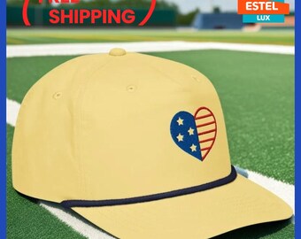 USA Logo Rope Golf Cap For Patriots - Perfect G ift for frend - Baseball Cap - Vintage Cap - Dad Hat