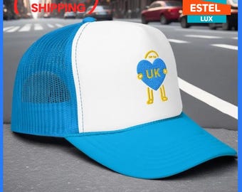 Classic Trucker Cap  Vintage Trucker Hat for Daddy  Fashion Baseball Cap  Ukraine Flag Trucker Cap Trendy Trucker  Cool Summer Hat