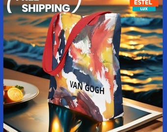 Art Tote Bag for Women,  Design Beach Bag  Rong Bag  Colourful Water Resistant Tote Bag Colourful Tote Pool Bag Picnic Bag Birthday Present