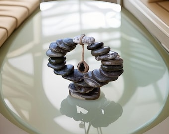Rocking figurine made of sea stone Meditation stone set Balancing stones Stone stacking Beach stone Beach pebbles Balancing stone set