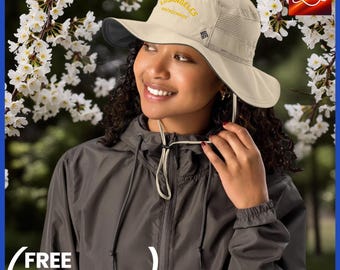 Columbia Summer Booney Hat Los Angeles Embroidery – Fishing Hiking Sun Hat Unisex, 4 Colors Columbia booney hat