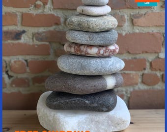 Zen Beach Pebbles for Balancing and Stress Relief Sea Stones for Meditation and Relaxation  Meditation Rocks Set  Balancing and Inner Peace