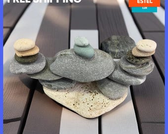 Zen Beach Pebbles for Balancing and Stress Relief Sea Stones for Meditation and Relaxation  Meditation Rocks Set  Balancing and Inner Peace