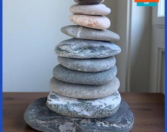 Meditation  Sea Stone Set Balancing Stones Stone stacking Beach stone Beach pebbles Balancing stone set Sea stone set Stress Relief Gift