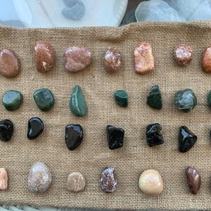 Set of large  multi-colored sea stones for needlework - 28 pcs  Sea Stones for Crafts  Terrarium Stones Aquarium Decor Sea stones Pebble