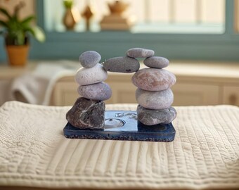 Stacking Stones for Stress Relief |each Zen Sea Pebbles|Calm Your Mind|Find Your Balance| Beach Meditation Set| Stone Collection Descriptive