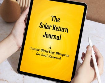 Annual Solar Return Journal: Astrology Birthday Reflection (PDF Download, A4/US Letter)