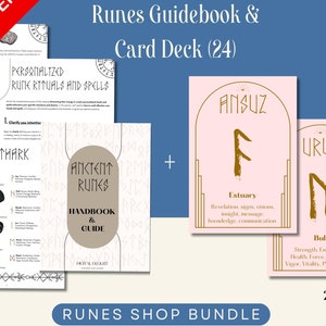 Pacote de Maestria em Runas: Manual de Runas Antigas e Baralho de Cartas de Oráculo [24] | Mitologia Nórdica | Bindrunes