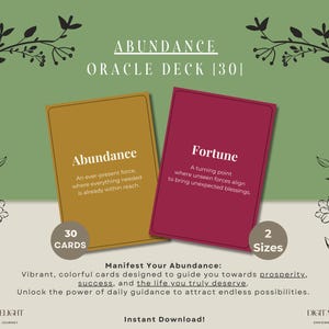 Abundance Oracle Deck: 30 cartas coloridas para la manifestación diaria, la prosperidad y el crecimiento | Atrae la abundancia y el éxito