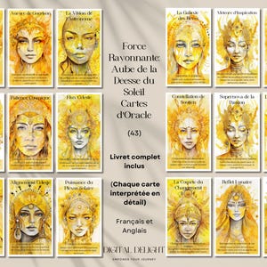 Kraft Rayonnante: L'Aube de la Déesse du Soleil Cartes d'Oracle (43) | Autonomisation und Sagesse Solaire | Buchfrei