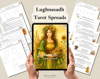 Lughnasadh Tarot Spread Collection: First Harvest Guide & Cheat Sheets (PDF Download)