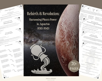 Arbeitsbuch für den Pluto-Transit: Steinbock bis Wassermann | Astrologie-Einblicke, Schattenarbeit, Affirmationen, Wachstum | EBook