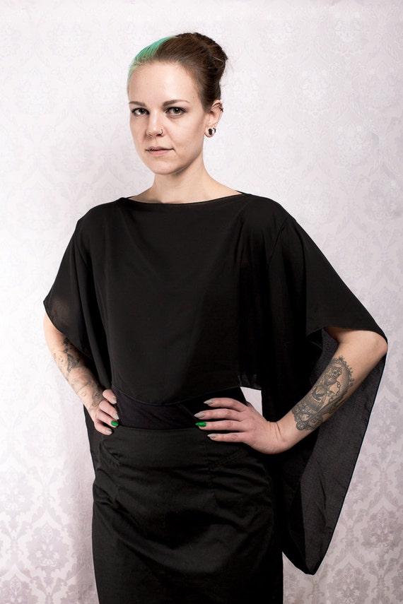 chiffon sleeve top