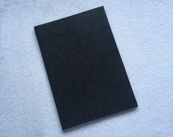 A4:  Hardcover Black crocodile embossed Italian genuine Lambskin leather bound A4 sized notebook