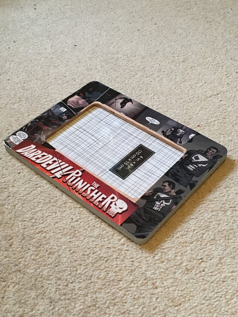 Themed 4 X 6 Picture Frame inspired Daredevil and Punisher