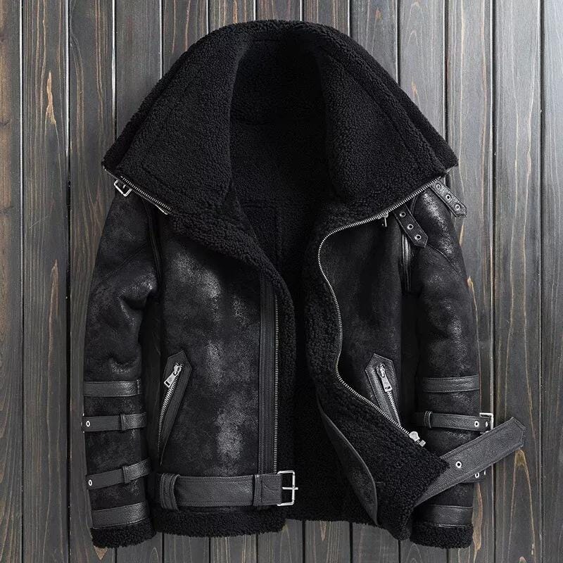 Fur Leather Jacket Etsy Canada