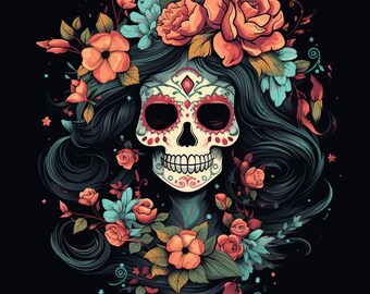 Candy Skull - Digital Download SVG Vector File