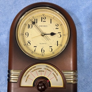 Vintage Art Deco SEIKO Musical Alarm Clock Plays 6 Tunes - Etsy