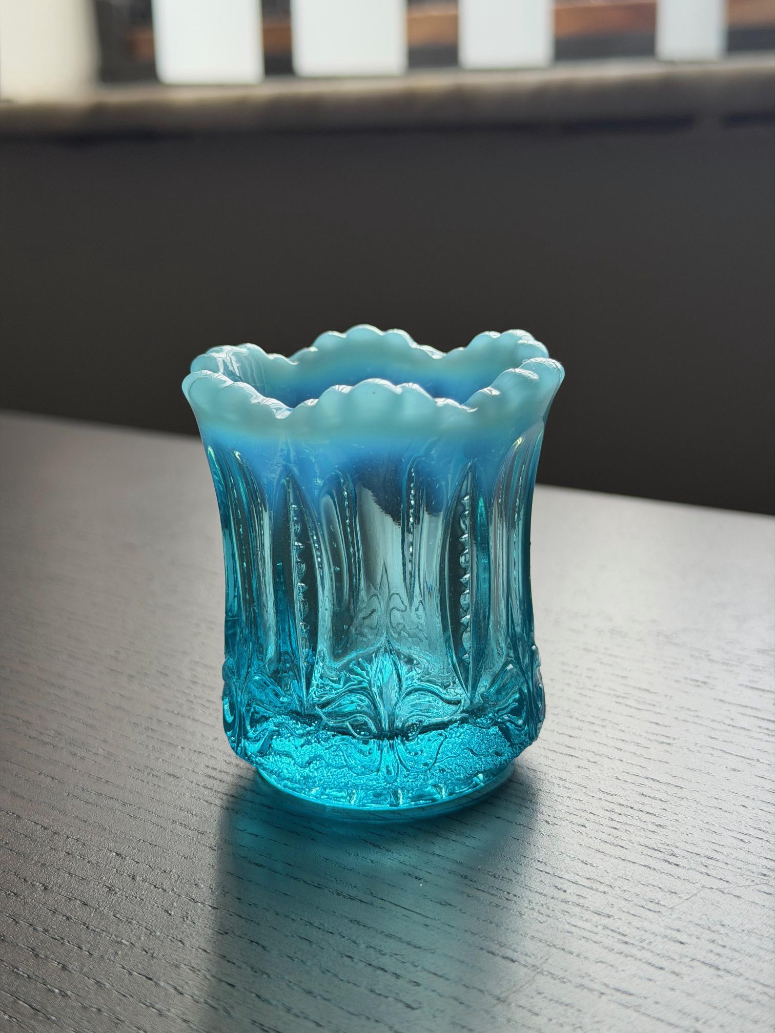 Blue Jefferson Glass - Etsy