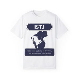 ISTJ Myers Briggs Personality Type (Short-Sleeve Unisex T-Shirt) Funny Gift for Logistician, Introvert, MBTI 16 Personalities Pop Psychology