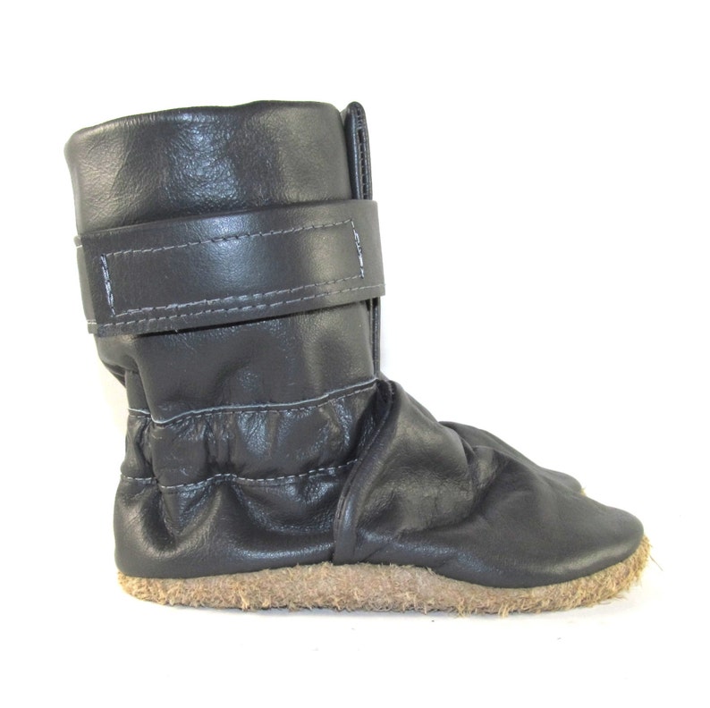 Soft Sole Gray Leather Winter Baby Boots 12 to 18 Month | Etsy