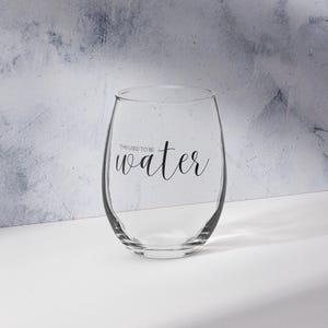 This Used to be Water Stemless Wine Glass | Funny Christian Gift for Her