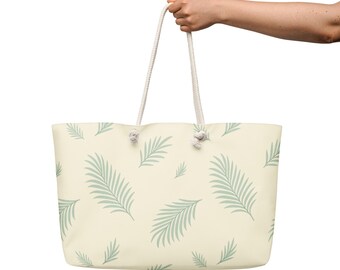 Palm Sunday Oversized Weekender Bag | Beach Bag | Beach Tote