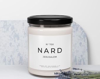 Nard No. 700 Song of Solomon 1:12 Scented Soy Candle (White Sage and Lavender) | Funny Christian Gift | Christian Bridal Shower Gift