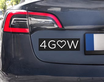John 3:16 For God So Loved the World Car Magnet | Christian Bumper Sticker | Bible Verse Bumper Sticker Alternative