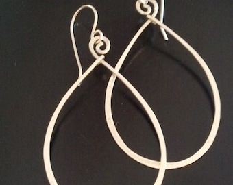 Sterling silver hoop earring jewelry