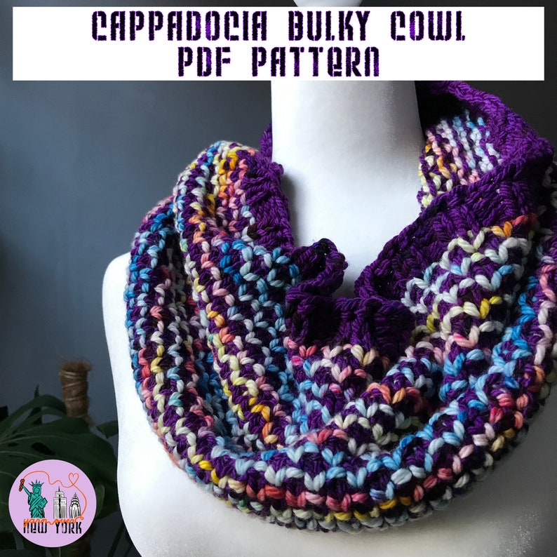 Cappadocia Bulky Cowl bulky weight pdf knitting pattern image 3