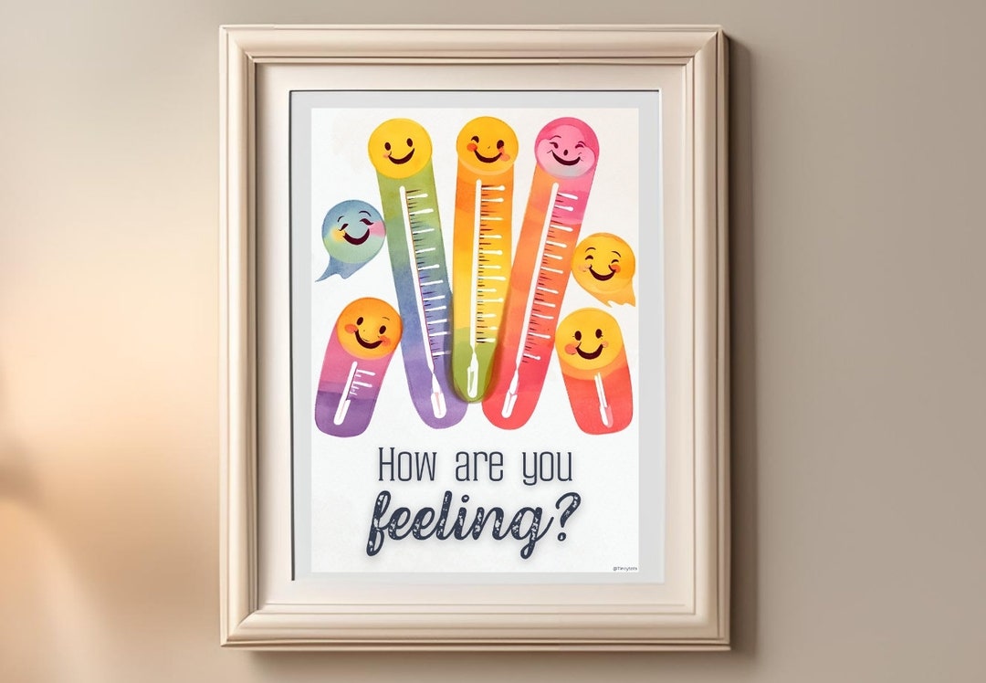 How Are You Feeling Poster Printable Instant Download Colourful How are you feeling poster printable instant download colourful