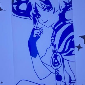 Genshin Impact Scaramouche Window Decal , Sticker , Laptop, Car Sticker, Decal, Vinyl, Suncatcher , Anime , Water Bottle, Rainbow maker, Pc